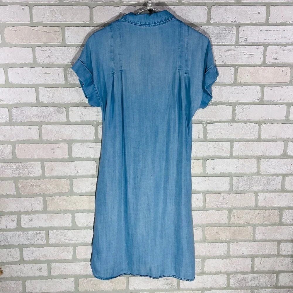 Anthropologie Cloth & Stone Janine Chambray Shirt Dress Size S - Picture 11 of 12